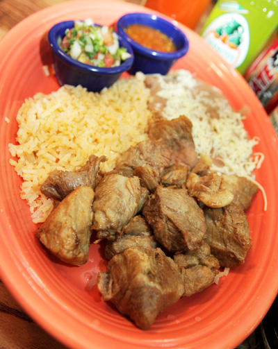 Carnitas Dish from El Cazador